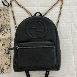 Gucci Soho Chain Backpack Black
